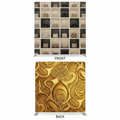 Double-sided pillowcover backdrop featuring a gilded design, ideal for photography by True Backdrops.