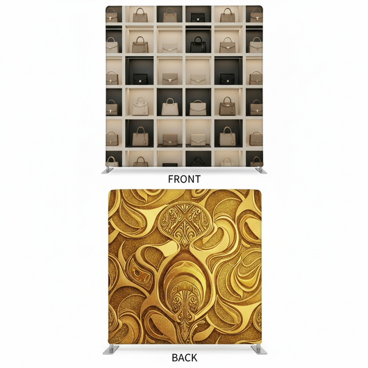 Double-sided pillowcover backdrop featuring a gilded design, ideal for photography by True Backdrops.