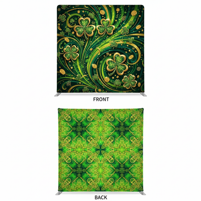 Emerald Heirloom double-sided pillowcover backdrop by True Backdrops, showcasing intricate patterns and rich colors.