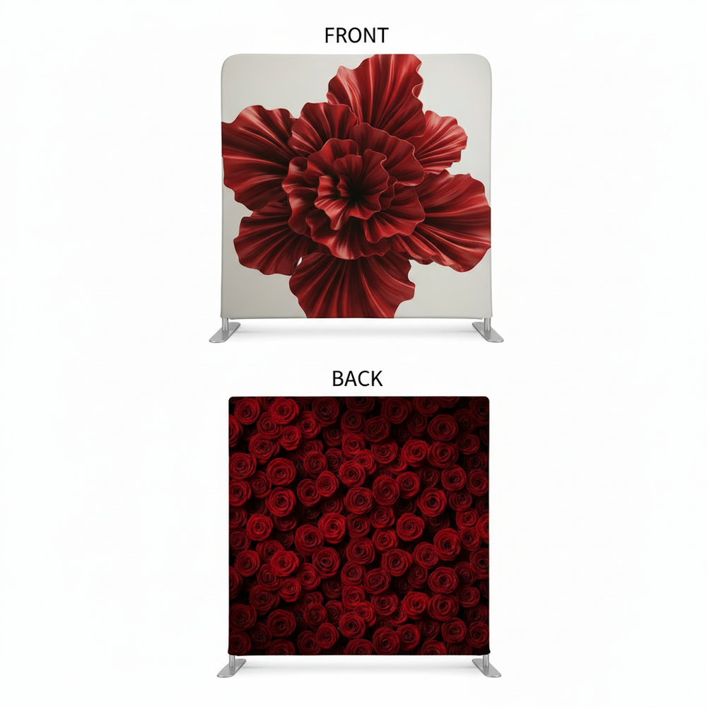 Crimson Romance Double-Sided Pillowcover Backdrop