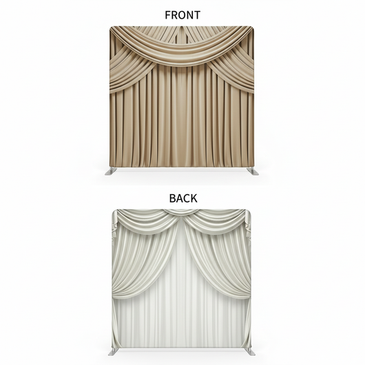 True Backdrops Opulent Vision double-sided pillowcover backdrop featuring vibrant designs on both sides.