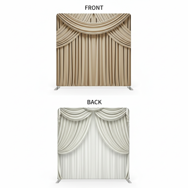 True Backdrops Opulent Vision double-sided pillowcover backdrop featuring vibrant designs on both sides.