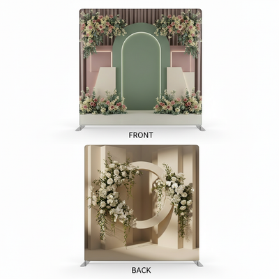 True Backdrops Serene Sanctuary Space double-sided pillowcover backdrop featuring peaceful, celestial-themed design on both sides.