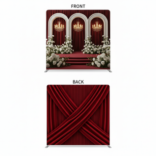 Crimson Scarlet Double-Sided Pillowcover Backdrop