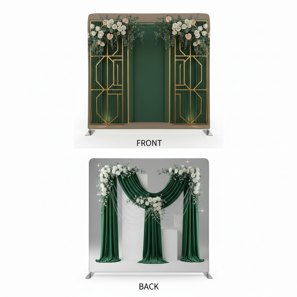 Emerald Winter Double-Sided Pillowcover Backdrop