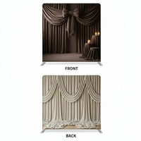 Velvet linen double-sided pillowcover backdrop by True Backdrops showing soft velvet fabric and double-sided design.