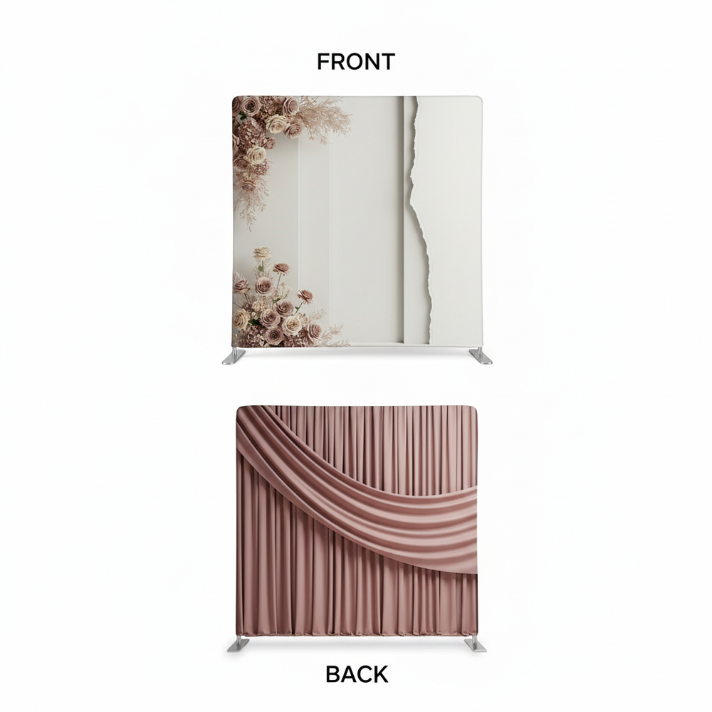 Antique Rose Double-Sided Pillowcover Backdrop