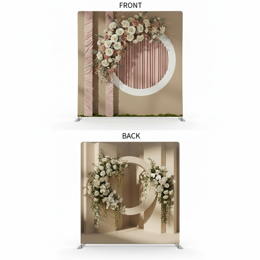 Primrose ivory double-sided pillowcover backdrop by True Backdrops, showing soft ivory fabric on both sides for versatile photography use.