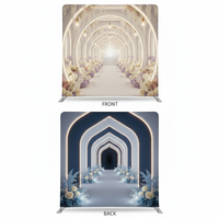 Luminous Midnight double-sided pillowcover backdrop by True Backdrops, showcasing a dark, glowing design on both sides.