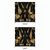 Double-sided pillowcover backdrop in midnight gold with intricate patterns, designed for elegant photography settings.