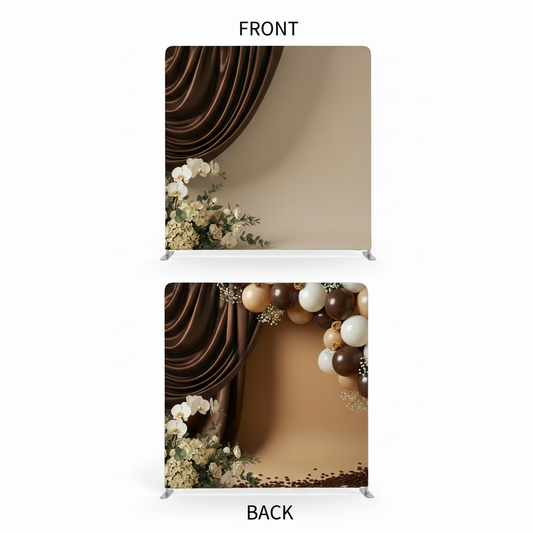 Velvet espresso double-sided pillowcover backdrop with rich texture, ideal for photography or home decor by True Backdrops.