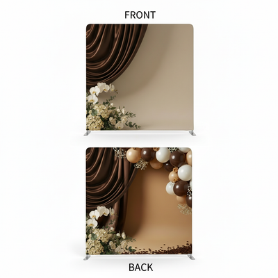 Velvet espresso double-sided pillowcover backdrop with rich texture, ideal for photography or home decor by True Backdrops.
