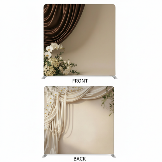 Velvet silk double-sided pillowcover backdrop by True Backdrops, featuring luxurious fabric and vibrant color on both sides.