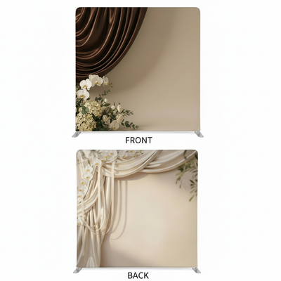 Velvet silk double-sided pillowcover backdrop by True Backdrops, featuring luxurious fabric and vibrant color on both sides.