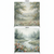 Hazy Willow double-sided backdrop pillow cover by True Backdrops showing a soft, floral pattern on both sides.
