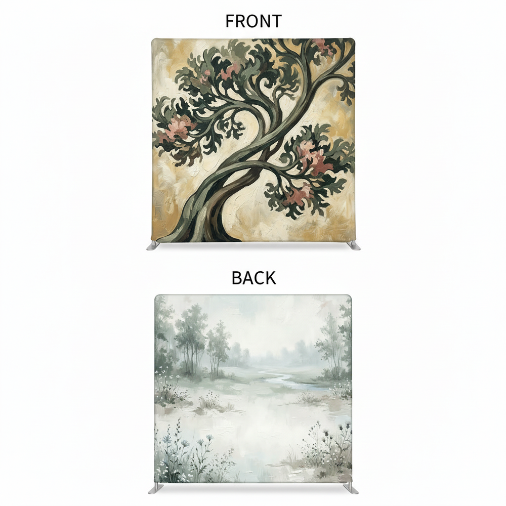 Gilded Morning Double-Sided Pillowcover Backdrop