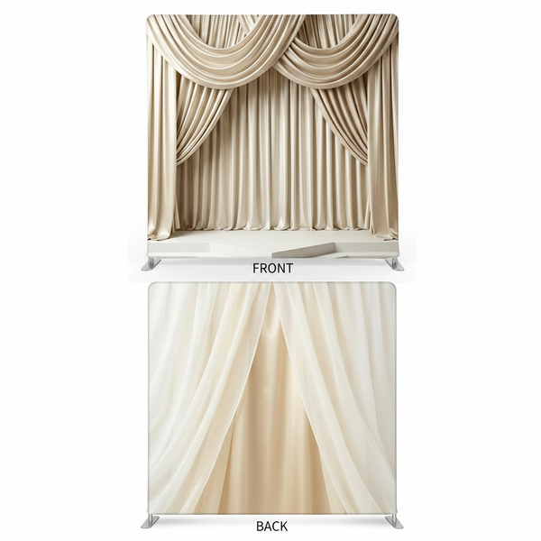 Champagne Silk Double-Sided Pillowcover Backdrop
