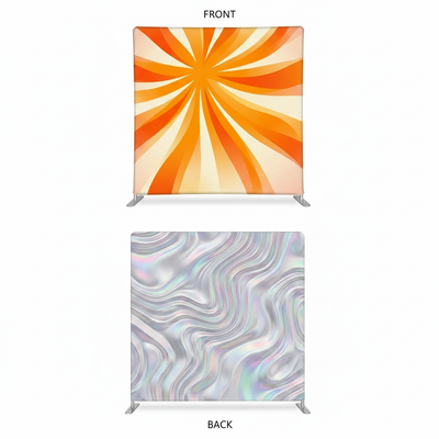 Double-sided California Celestial pillowcover backdrop by True Backdrops, featuring celestial moon and star patterns.