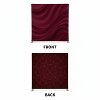 Midnight Crimson Double-Sided Pillowcover Backdrop - Cover
