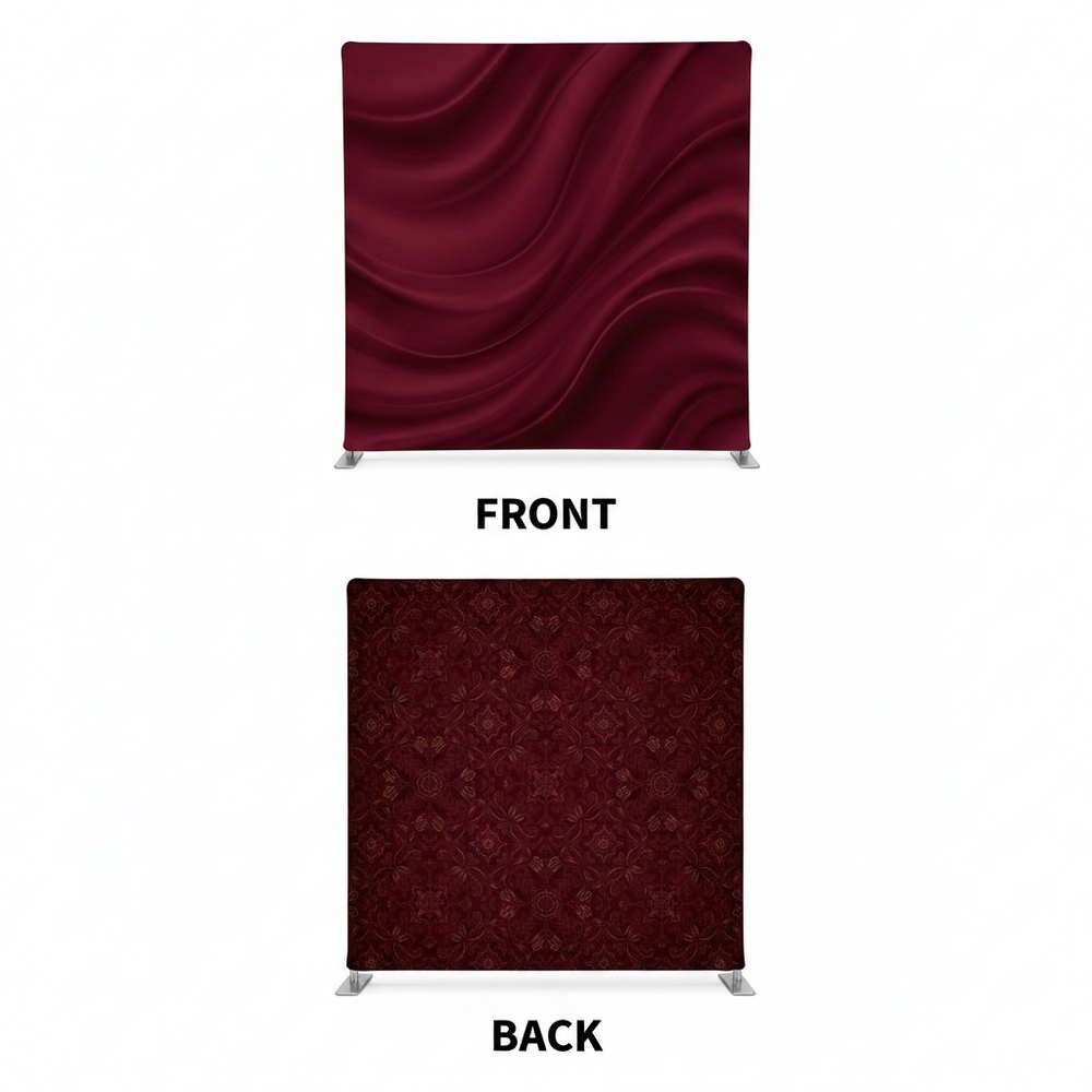 Midnight Crimson Double-Sided Pillowcover Backdrop