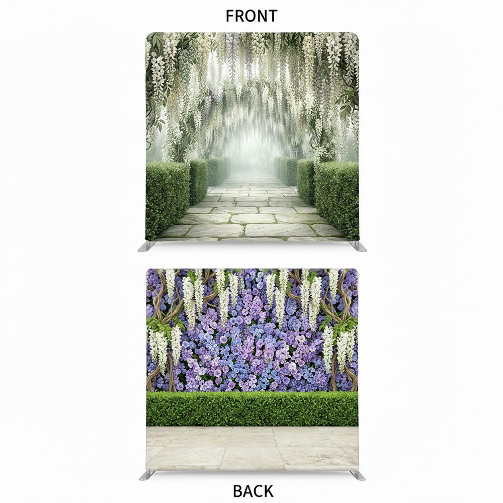 Wisteria Terrace Double-Sided Pillowcover Backdrop