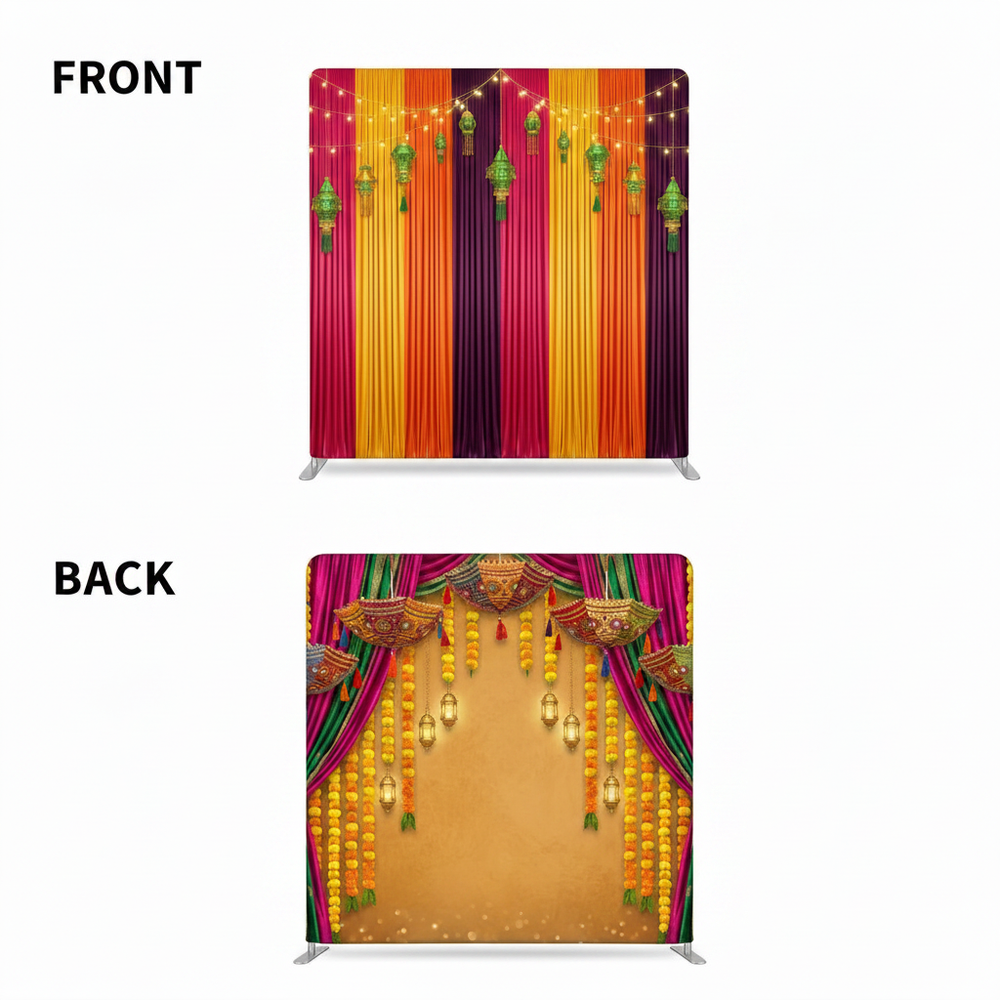 Velvet Saffron Double-Sided Pillowcover Backdrop