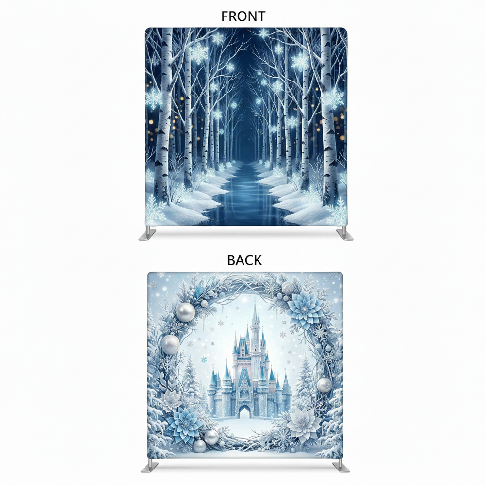 Midnight Frosted Double-Sided Pillowcover Backdrop