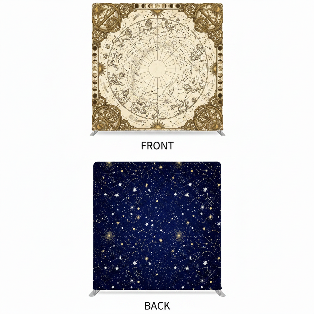 Cosmic Dawn Scroll Double-Sided Pillowcover Backdrop
