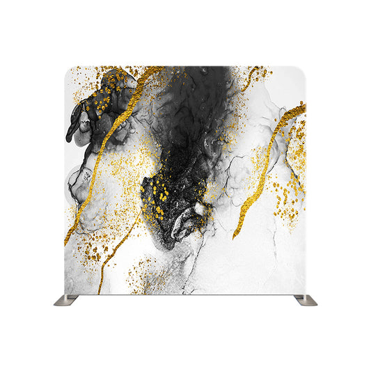 Black Gold Marble Pillow Cover Backdrop