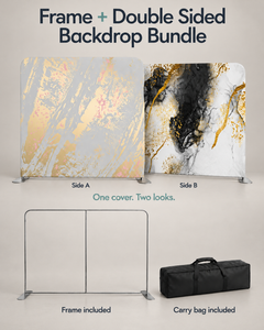 True Backdrops frame with double-sided tension fabric cover bundle paidbah