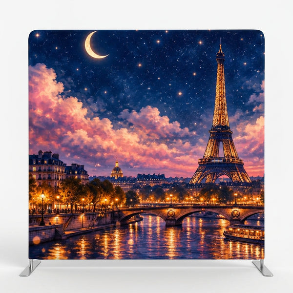 Midnight in Paris Pillowcover Backdrop