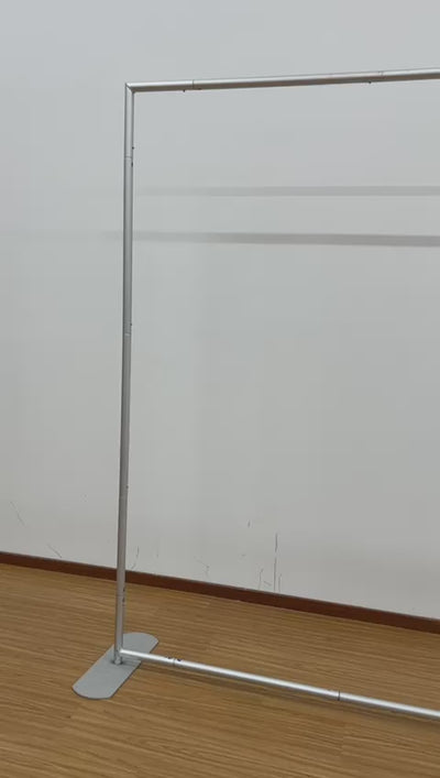 8x8 Backdrop Stand – For Pole Pocket Backdrops (Sequin, Polyester & Fabric)