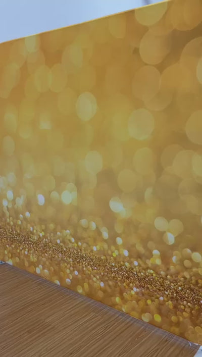 Champagne & 24K Double Sided Pillow Cover Backdrop