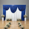 Pre-Swagged Drapery Backdrop with Pole Pocket