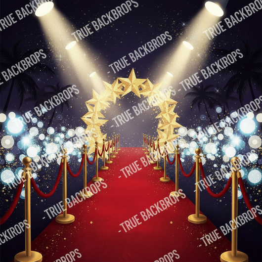 Starry Night Premiere digital backdrop by True Backdrops featuring a vibrant starry sky design for creative projects.