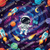 Cosmic Wanderlust digital backdrop by True Backdrops featuring a vibrant, starry galaxy scene for creative projects.
