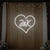 Custom wedding initials neon sign by Light Your Way, featuring elegant illuminated initials for wedding decor.